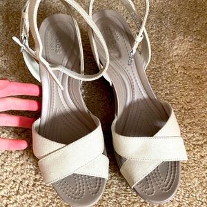 Croc Platform Sandals
